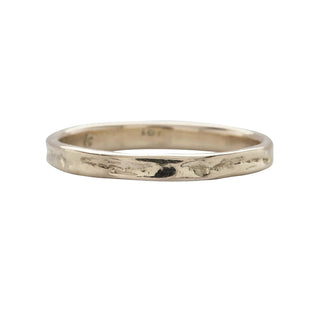 Karen Karch Everlasting Weathered 18k White Gold Narrow Band.