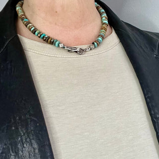 VINE TATTOO HOOKED BEADS, TURQUOISE