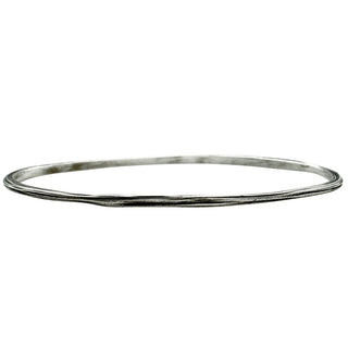 Karen Karch weathered Silver Oval Shape Jaipur Serene bangle on white