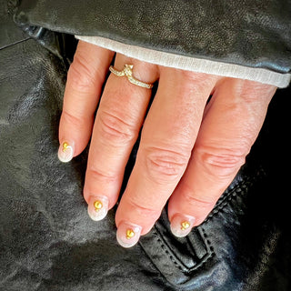 STUDDED SNAKE HALF ETERNITY