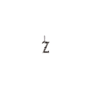 Karen Karch Textured Silver Mini Entwined Letter 'Z' pendant on a white background.