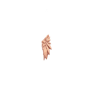 Karen Karch by Deme Wolfe 10k Rose Gold Mini Victory Wing Stud Half Pair B on White