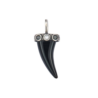 DOTTED LUCKY HORN, BLACK ONYX