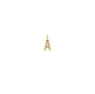 ENTWINED MINI LETTER CHARM, YELLOW GOLD