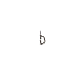 ENTWINED MINI LETTER CHARM, SILVER