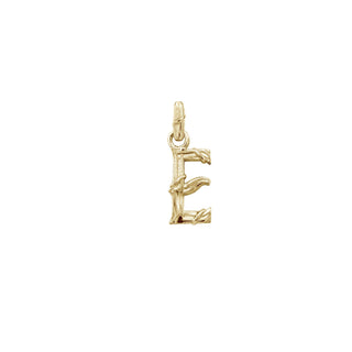 ENTWINED LETTER CHARM, YELLOW GOLD