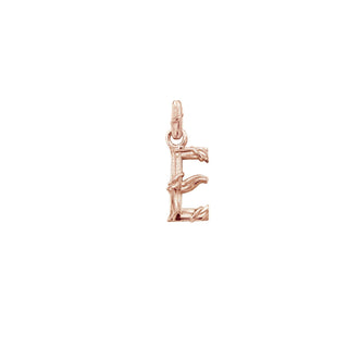 ENTWINED LETTER CHARM, ROSE GOLD