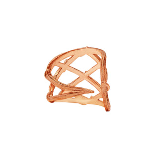 FISHNET EAR CUFF, ROSE GOLD