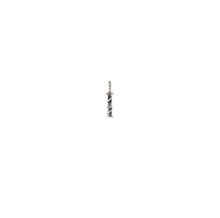 ENTWINED MINI LETTER CHARM, SILVER