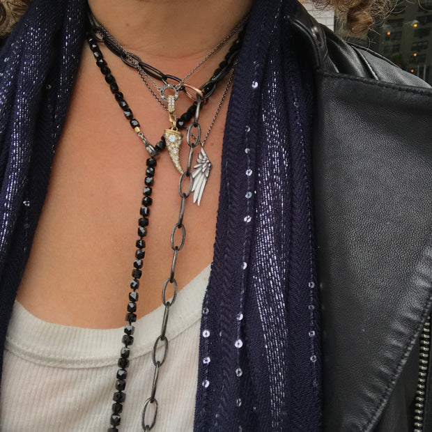 LITHE LARIAT, BLACK SPINEL CUBE