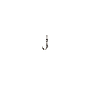 ENTWINED MINI LETTER CHARM, SILVER