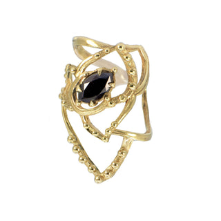 JAIPUR ROSE TATTOO EAR CUFF, GOLD