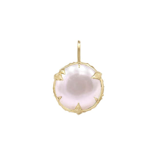 MYSTICAL STUDDED CLAW GEM. PEARL GOLD