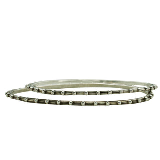 JAIPUR EVERMORE BANGLE, OVAL SILVER
