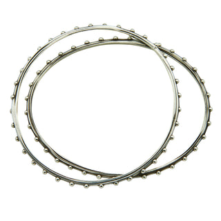 JAIPUR EVERMORE BANGLE, OVAL SILVER
