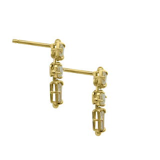 JAIPUR DIAMOND 3-STONE DROPS