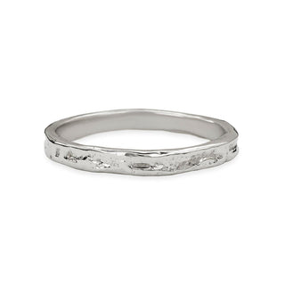 Karen Karch Everlasting Weathered Narrow Platinum Band.