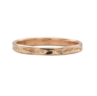 Karen Karch Everlasting Weathered 18k Rose Gold Narrow Band. 