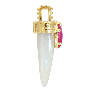 JAIPUR DRAPED LUCKY HORN, MED