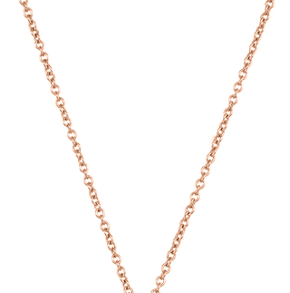 Karen Karch 1.5mm rose gold cable chain necklace close up