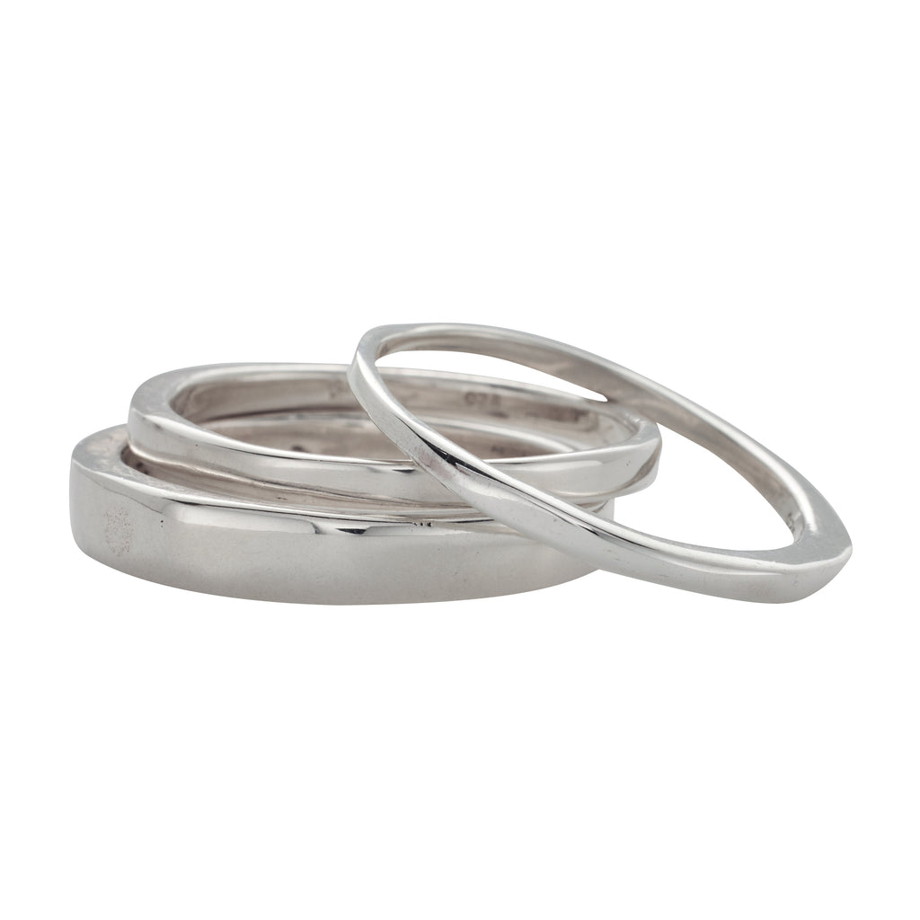 ALWAYS 3-RING STACK, SILVER – Karen Karch