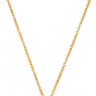 Karen Karch 1.5mm yellow gold cable chain necklace close up