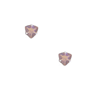 Karen Karch by Deme Wolfe Mystical Crown Silver Stud Earrings with 6mm Ethiopian Opal