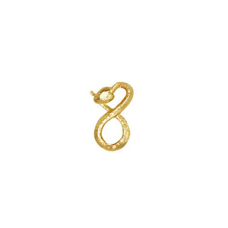 Karen Karch by Deme Wolfe Snake Stud Earring 1/2 Pair B in 10k yellow gold