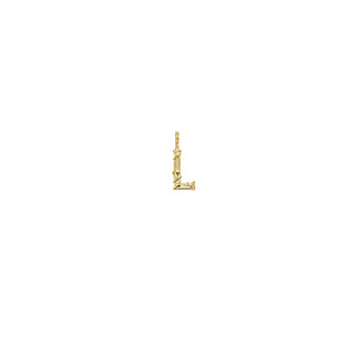 ENTWINED MINI LETTER CHARM, YELLOW GOLD