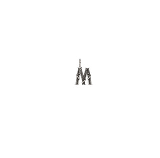ENTWINED MINI LETTER CHARM, SILVER
