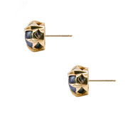 MYSTICAL CROWN STUDS, 8MM GREY PEARL