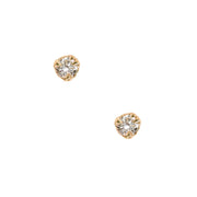 MYSTICAL STUDS, 4MM CULTURED DIAMOND