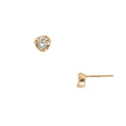 MYSTICAL STUDS, 4MM CULTURED DIAMOND
