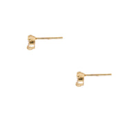 MYSTICAL STUDS, 4MM CULTURED DIAMOND