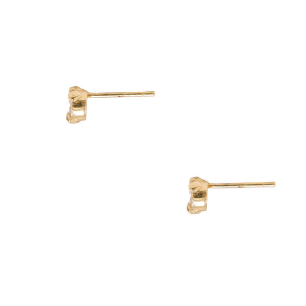 MYSTICAL STUDS, 4MM CULTURED DIAMOND