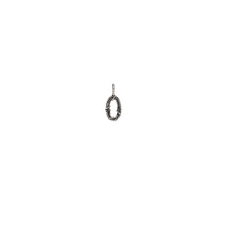 ENTWINED MINI LETTER CHARM, SILVER