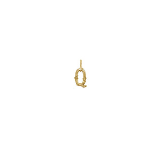 ENTWINED MINI LETTER CHARM, YELLOW GOLD