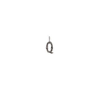 ENTWINED MINI LETTER CHARM, SILVER