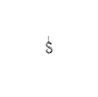 ENTWINED MINI LETTER CHARM, SILVER