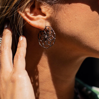 DESERT FLOWER HOOPS, 1.25"