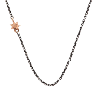 STUDDED STAR CHAIN, MIXED METAL 1.5MM