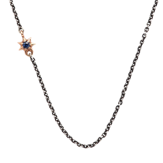 STUDDED STAR CHAIN, MIXED METAL 1.5MM
