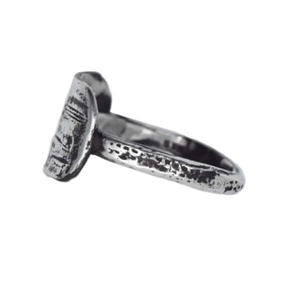 UNEARTHED TAG RING, SILVER