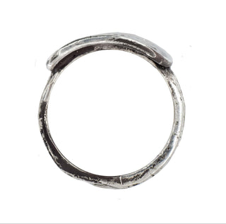 UNEARTHED TAG RING, SILVER