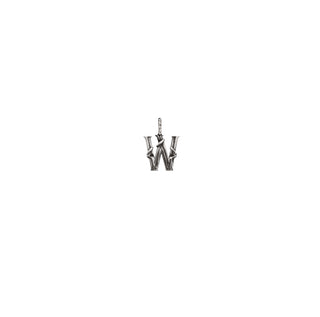 ENTWINED MINI LETTER CHARM, SILVER