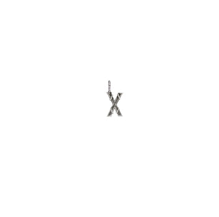 ENTWINED MINI LETTER CHARM, SILVER