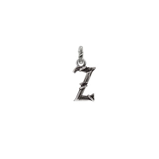 ENTWINED LETTER CHARM, SILVER