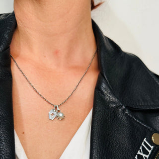 JAGGED EDGE STAR TAG, SILVER