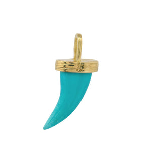 DOTTED LUCKY HORN, TURQUOISE