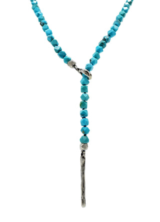 LITHE LARIAT, TURQUOISE ANGLED SQUARE